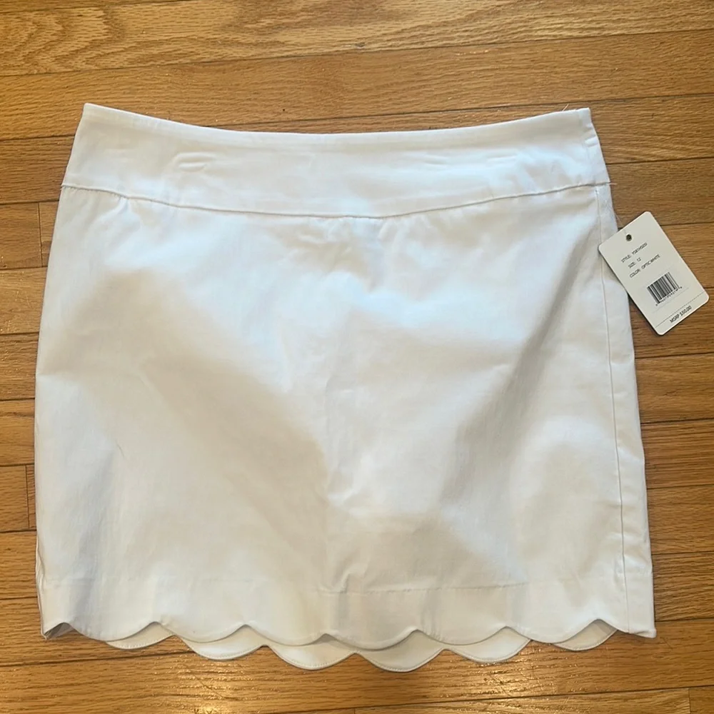 Zac & Rachel White Mini Skort for Night Out - Picture 1 of 2